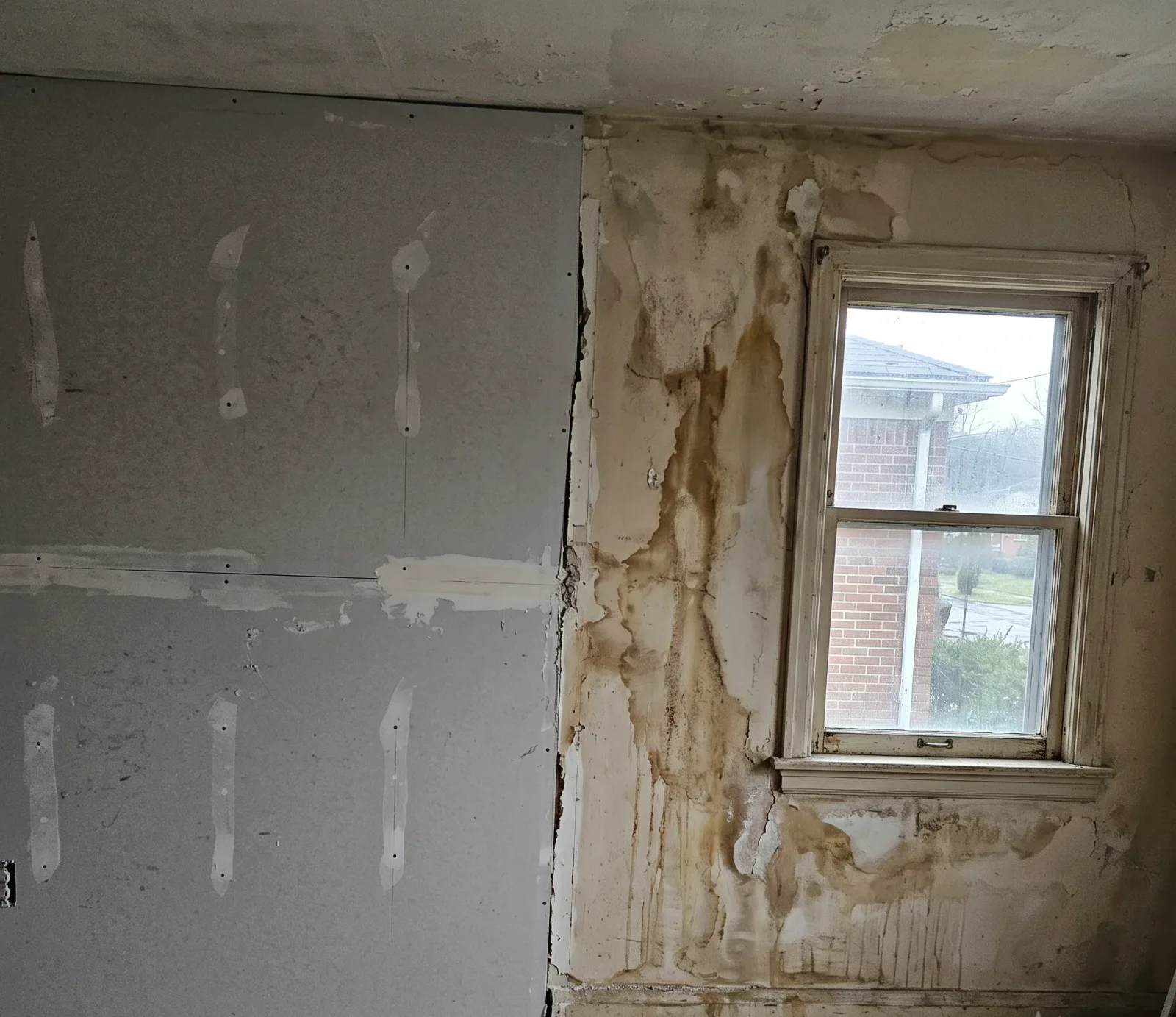 Professional water damage restoration technician treating a home foundation in Tempe, AZ